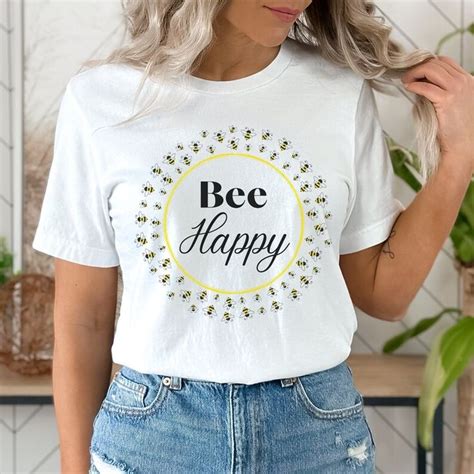 Bee Happy Shirt For Bee Lovers Mother S Day Gift Beekeeper Tee