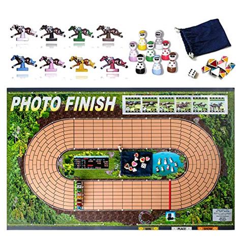 Photo Finish Horse Track Racing Board Game Best New Fun Parlor Party