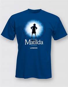 Matilda The Musical London Graphic Logo T Shirt Adults Playbill Uk