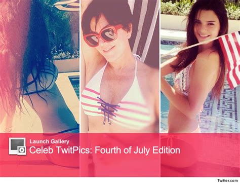 Kris Kylie And Kendall Jenner Tweet Patriotic Bikini Photos