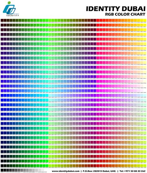 Sample Rgb Color Chart Letsridenow Com