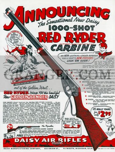 Small Print Ad Of Daisy Red Ryder Shot Air Rifle Bb Gun Order