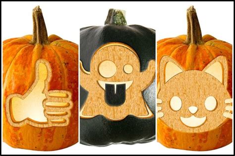 20 Free Emoji Pumpkin Carving Stencils Cool Mom Tech Emoji Pumpkin