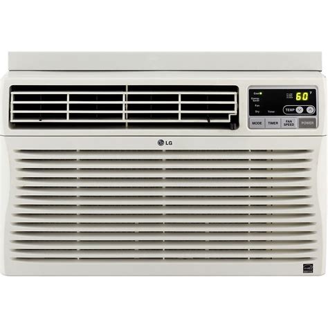 Note that the heat option must be used in combination with a primary heat source for proper function. LG 12,000 BTU Window-Mounted Air Conditioner with Remote ...