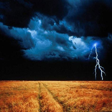 Lightning Landscape Nature Jesus Is Coming Clouds