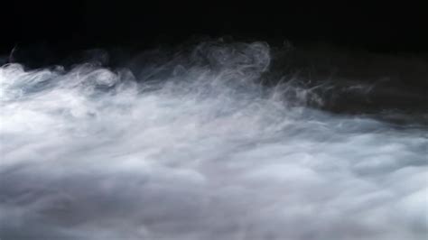 Fog On Black Background Stock Video Motion Array