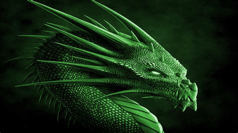 75 Green Dragon Wallpaper