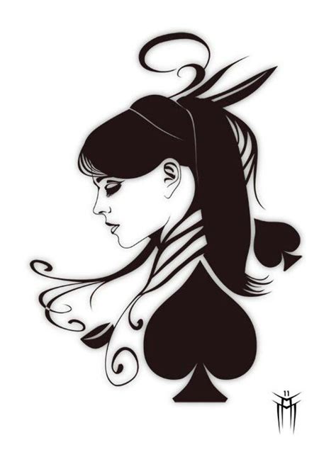 Pik Dame Queen Of Spades Tattoo Queen Of Hearts Tattoo Ace Of
