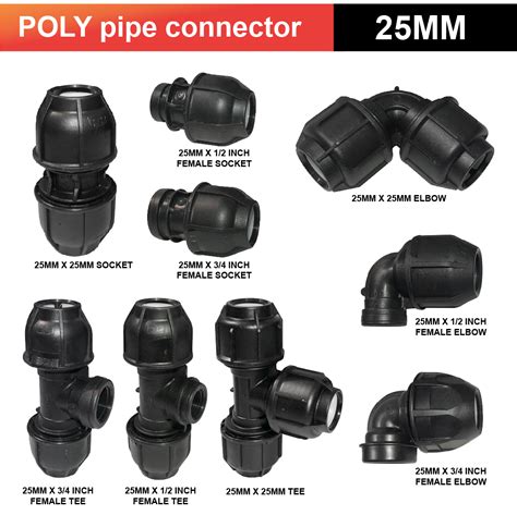 25mm Poly Pipe Fitting Hdpe Fittings Female Poly Pipe Fitting Thread