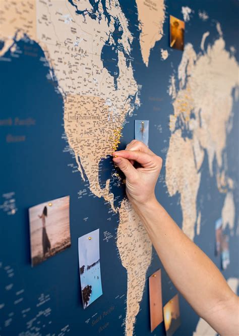 Wall World Map With Pins