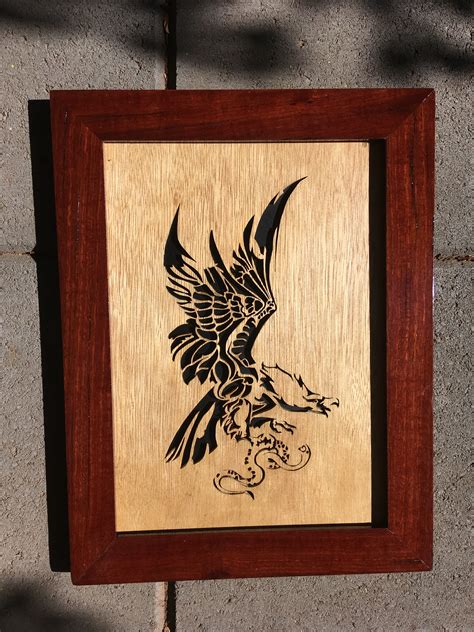 Eagle With Snake Bragging Rights Scroll Saw Village