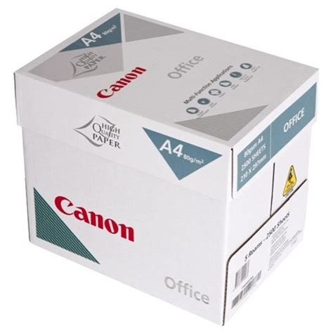 Canon Office A4 80gsm White Copy Paper 5 Packs Of 500 Officemax Nz
