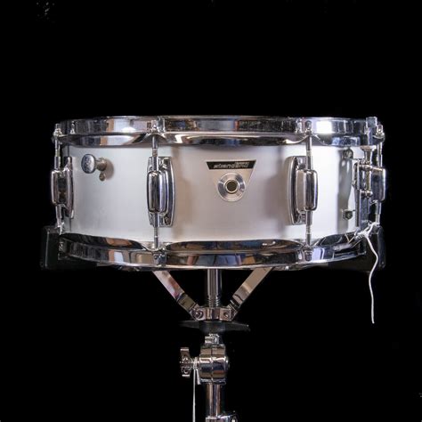 Ludwig S 102 Standard 5x14 Matte Aluminum Snare Drum 1970s Reverb