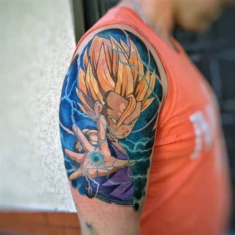 And trust me, you'll not be the only one getting a dbz tattoo, because this show has been popular among fans for a long period of time. 40 Diseños de tatuajes Vegeta para hombres - Dragon Ball Z ...