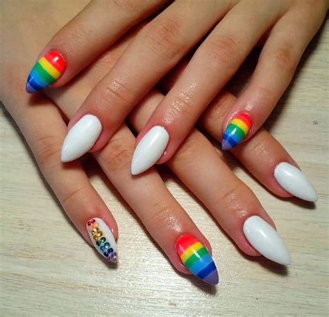 Awesome 25 Incredible Ideas For Rainbow Nails Design Stylish And