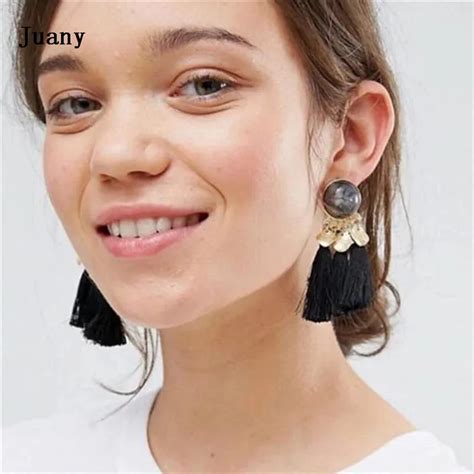 dangle tassel earrings rhinestone long drop dangle tassel earrings tassel earrings boho bohemian