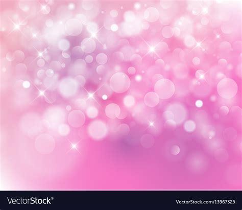 Light Pink Bokeh Background Made From White Vector Image