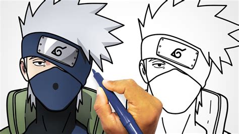 Como DESENHAR O KAKASHI NARUTO Passo A Passo Como DIBUJAR A KAKASHI NARUTO Paso A Paso