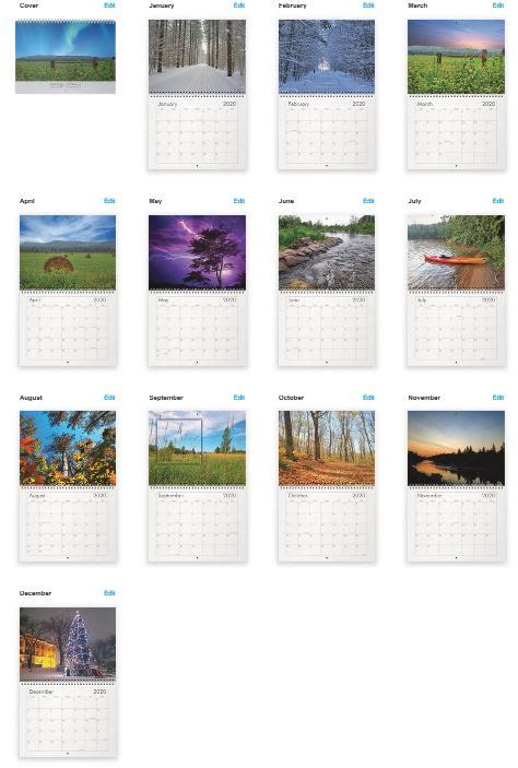 2020 Landscape Calendar Algoma Marketplace