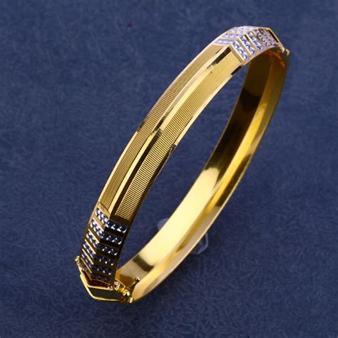 Buy Quality 22kt Gold Mens Punjabi Exclusive Hallmark Kada Mplkb85 In