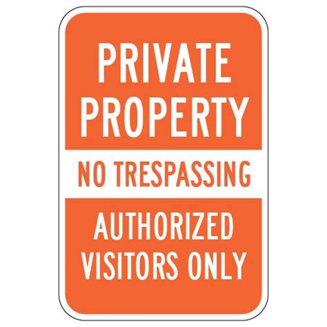 No Trespassing Authorized Personnel Only Sign 12x18 Authorized