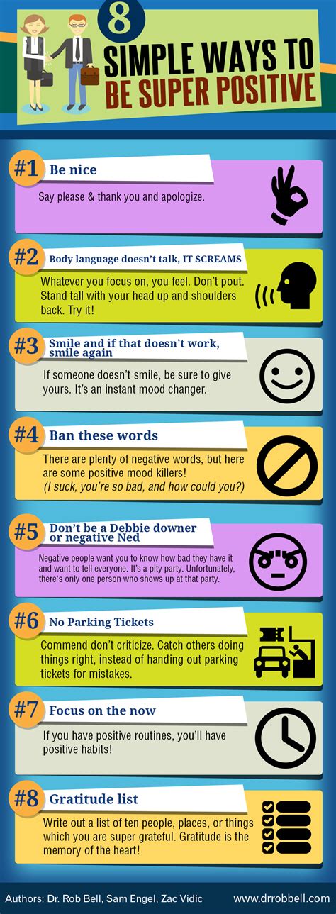 Infographic 8 Simple Ways To Have A Super Positive Attitude