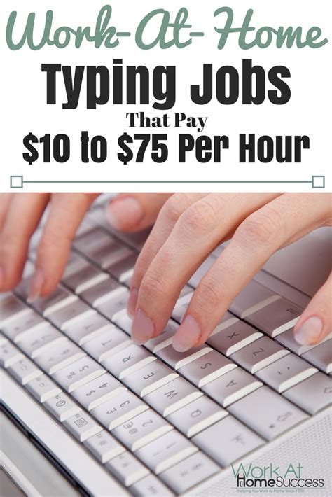 43 Typing Jobs From Home That Pay 10 To 75 Per Hour Work At Home