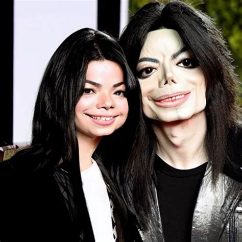 Michael Jackson Takes A Picture With Miranda Cosgrove Stable