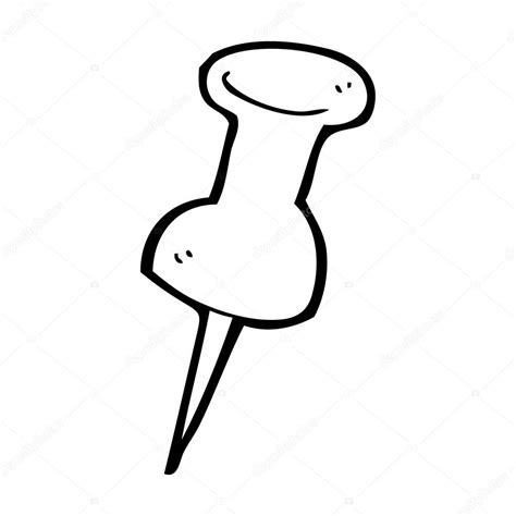 Cartoon Drawing Pin — Stock Vector © Lineartestpilot 38441527