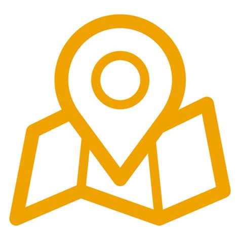 Iconos De Ubicación Del Mapa Amarillo Símbolo Png