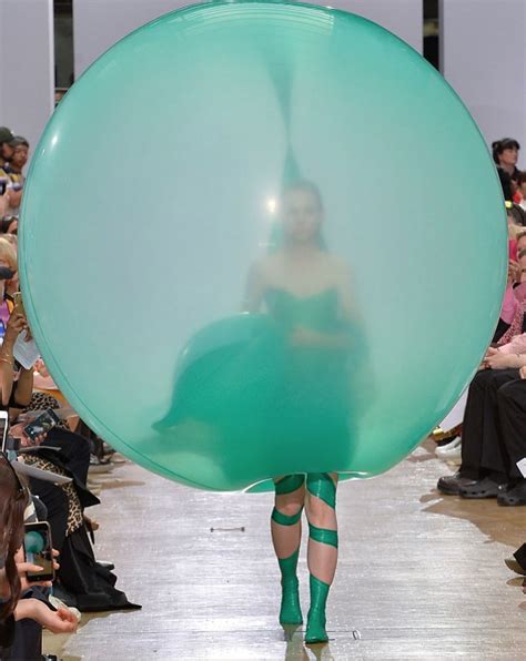 Fredrik Tjærandsen Blows Up The Runway With Balloon Dresses If Its Hip Its Here