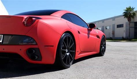 Matte Red Car Paint | ... matte paint with the black rims ...
