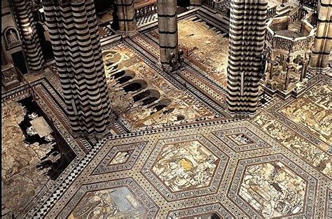 Sienas Duomo Unveils Its Mosaic Floor Mosaic Flooring Siena Marble