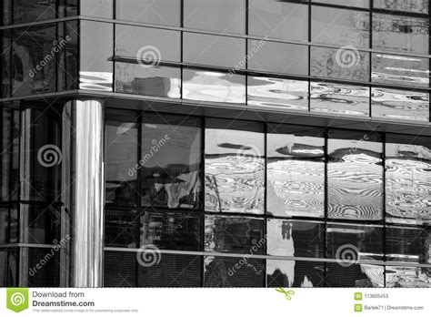 Office Building Close Up Modern Office Building With Facade Of Glass