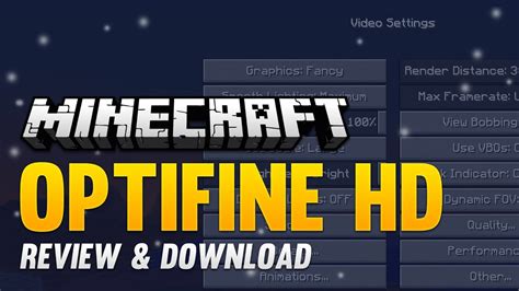 Optifine Hd Mod For Minecraft 112 Download Youtube