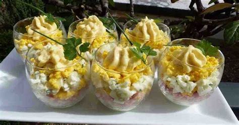 Œufs mimosa en verrines loriginal Recettes Faciles