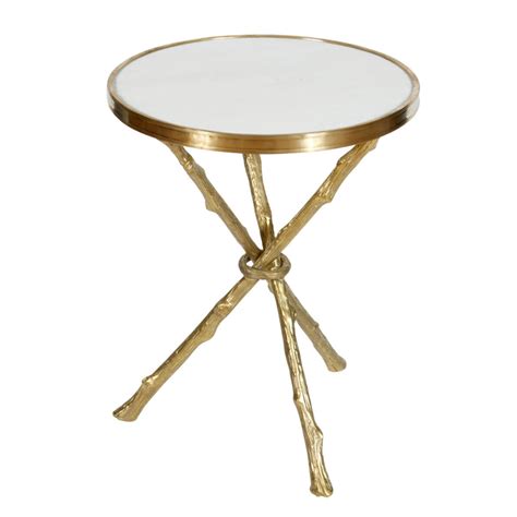 jansen style marble top brass side table — meg braff designs brass side table side table