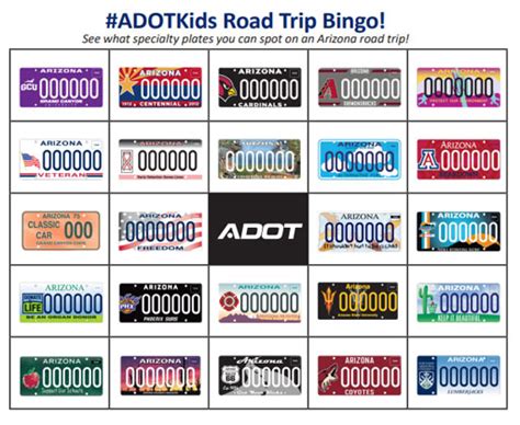 Adot Kids Travel Bingo Department Of Transportation