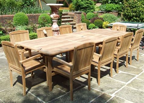 Wood Outdoor Table Set