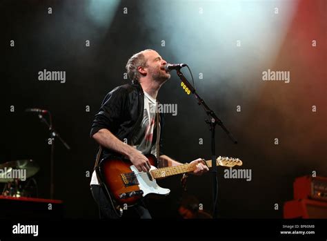 Fran Healy Of Travis Performing Live On Stage At V Festival Stock Photo