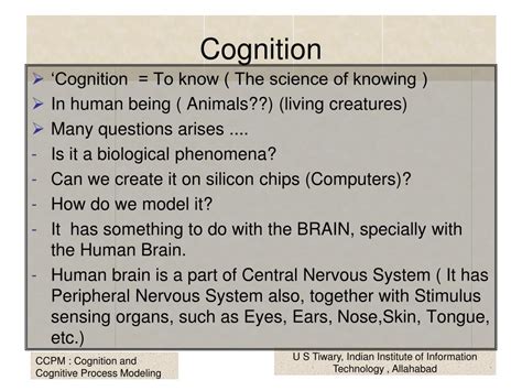 Ppt Cognition Powerpoint Presentation Free Download Id2281380