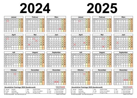 Kalenderblatt 2021 Zweijahreskalender 2024 And 2025 Als Word Vorlagen