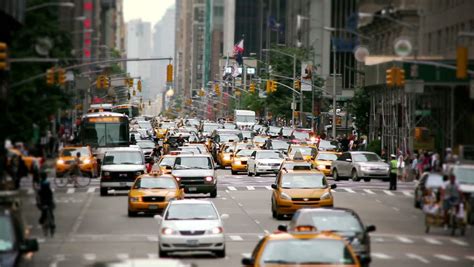 Busy New York City Traffic Stock Footage Video 100 Royalty Free