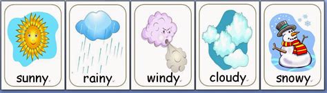 Teacher Perfect Esl Flashcards Weather Vocabulary