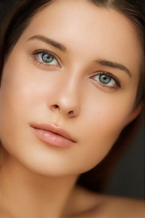 Beauty And Skincare Cosmetics Model Face Portrait Woman With Perfect