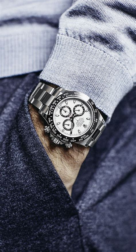 Roger Federer Sporting His Rolex Cosmograph Daytona In 904l Steel With