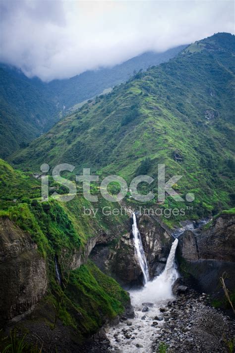Agoyan Waterfall Ecuador Latin America Stock Photo Royalty Free