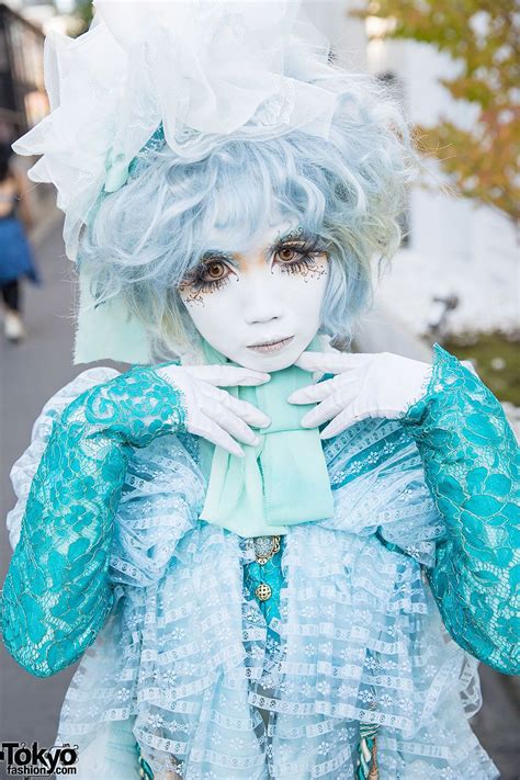 Shironuri Artist Minori In Lace And Ruffles Japanese Street Fashion