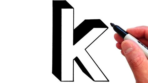 How To Draw A K In Bubble Letters