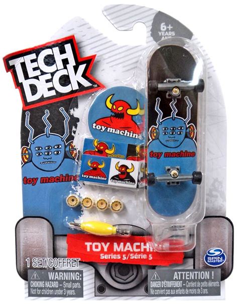 Tech Deck Series 5 Toy Machine 96mm Mini Skateboard Spin Master Toywiz